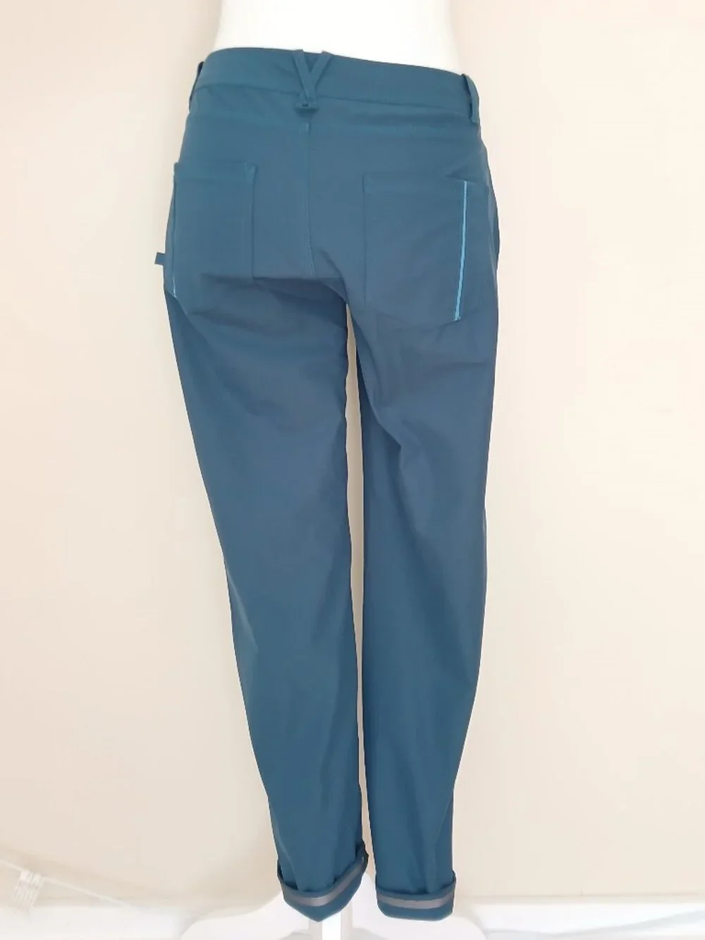 Lululemon Zip Up Pant Teal Size 8 - Picture 3 of 7